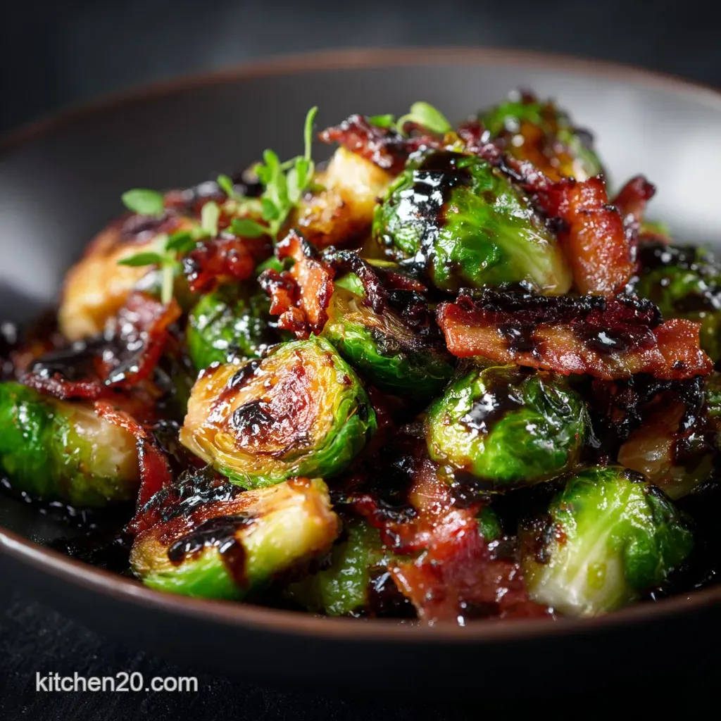 Crispy Pan-Fried Brussels Sprouts with Bacon: No-Soggy Perfection